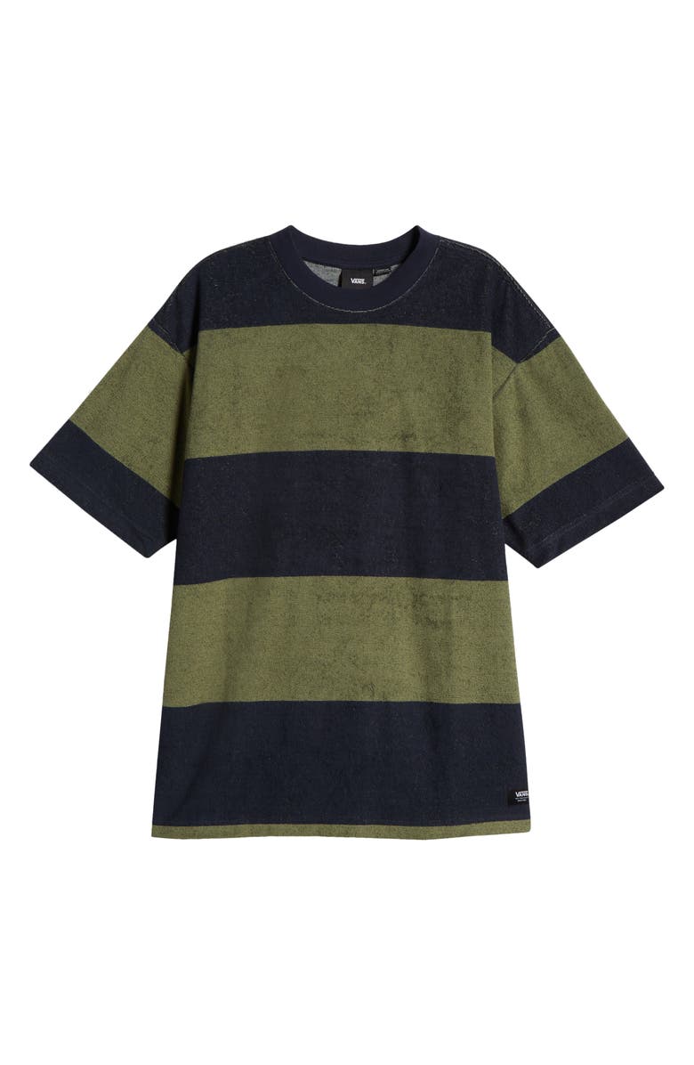 Vans Bergman Stripe Short Sleeve French Terry T-Shirt, Alternate, color, 