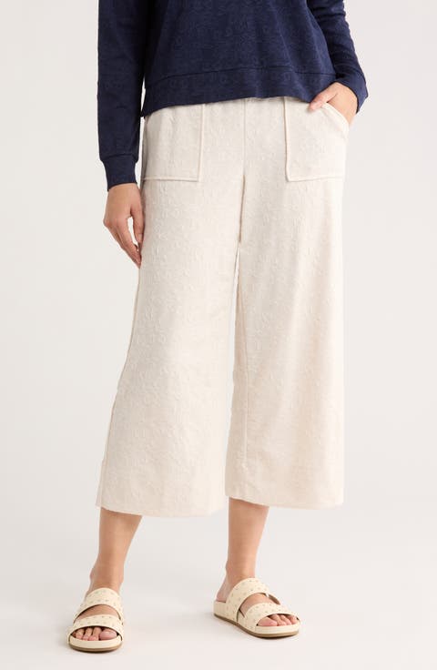 Jacquard Wide Leg Pants