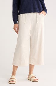 Bobeau Jacquard Wide Leg Pants