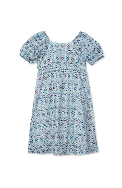 Girls Short Sleeve Bow Dress