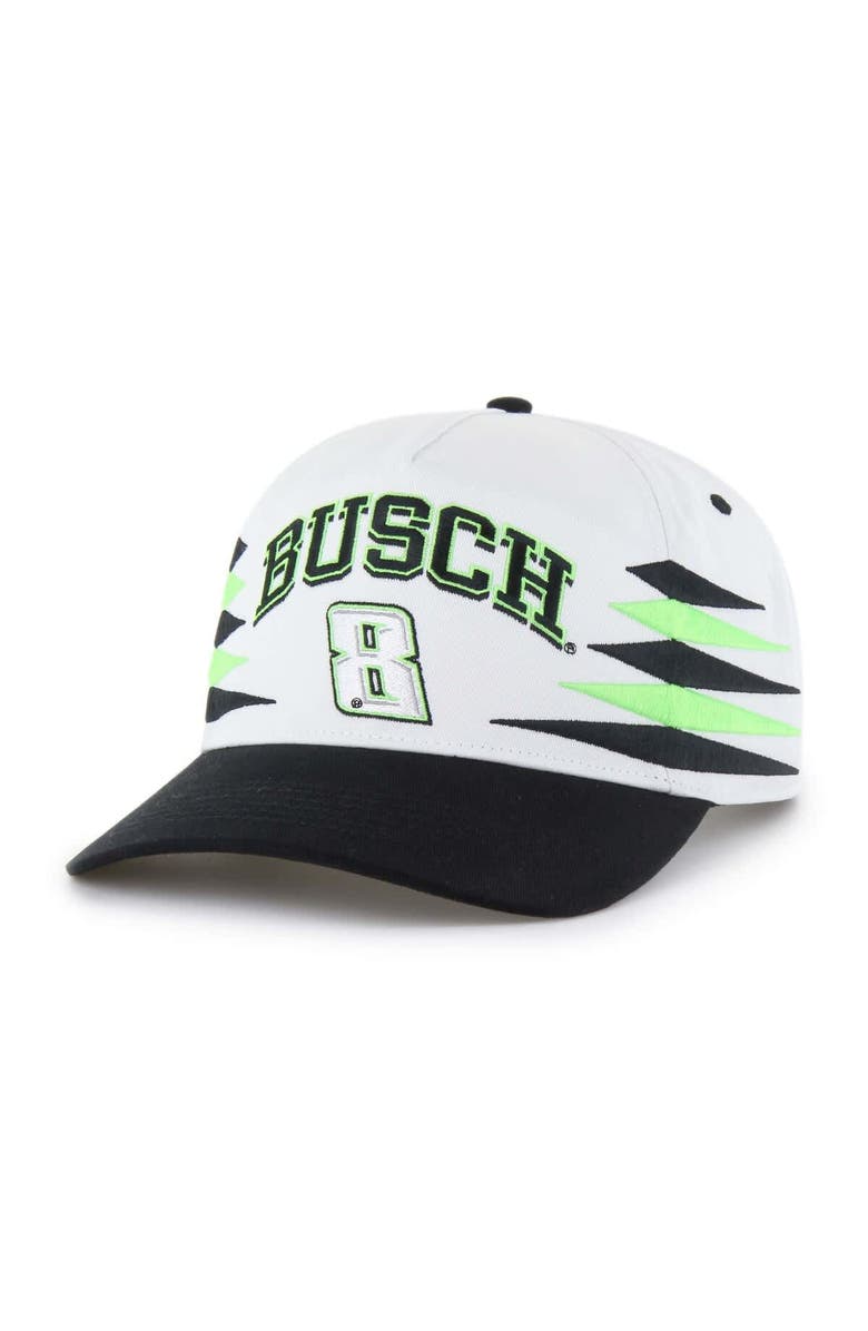 '47 Men's '47  White Kyle Busch  Diamond Cut Hitch Adjustable Hat, Main, color, White