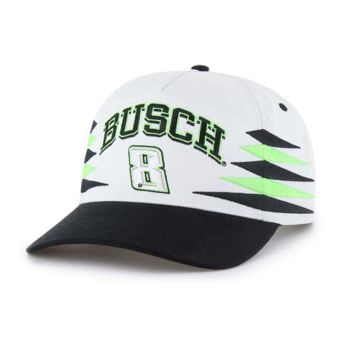 Men's '47  White Kyle Busch  Diamond Cut Hitch Adjustable Hat