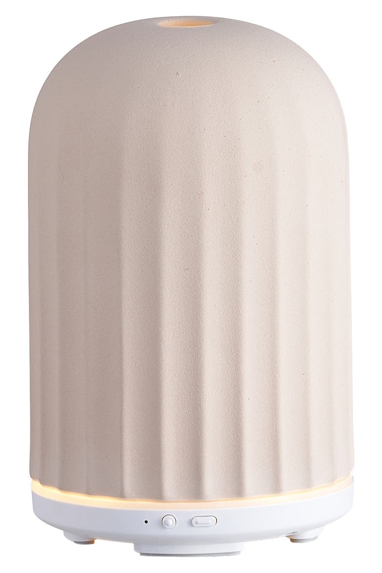 Ingrid Beige Ceramic Ultrasonic Diffuser, Alternate, color, BEIGE
