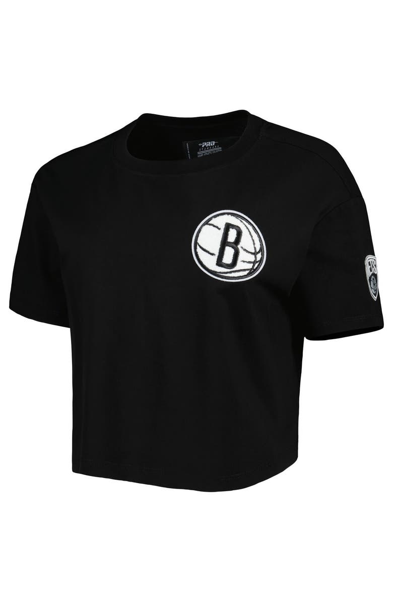 PRO STANDARD Women's Pro Standard Black Brooklyn Nets Classics Boxy T-Shirt, Alternate, color, Black