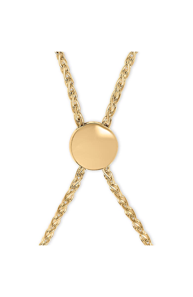 Haus of Brilliance 14K Yellow Gold Plated .925 Sterling Silver 1/10 Cttw Diamond Infinity Loop Adjustable Bolo Tennis Bracelet, Alternate, color, Yellow Gold Over Silver