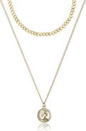 Jessica Simpson Layered Gold Pendant Necklace