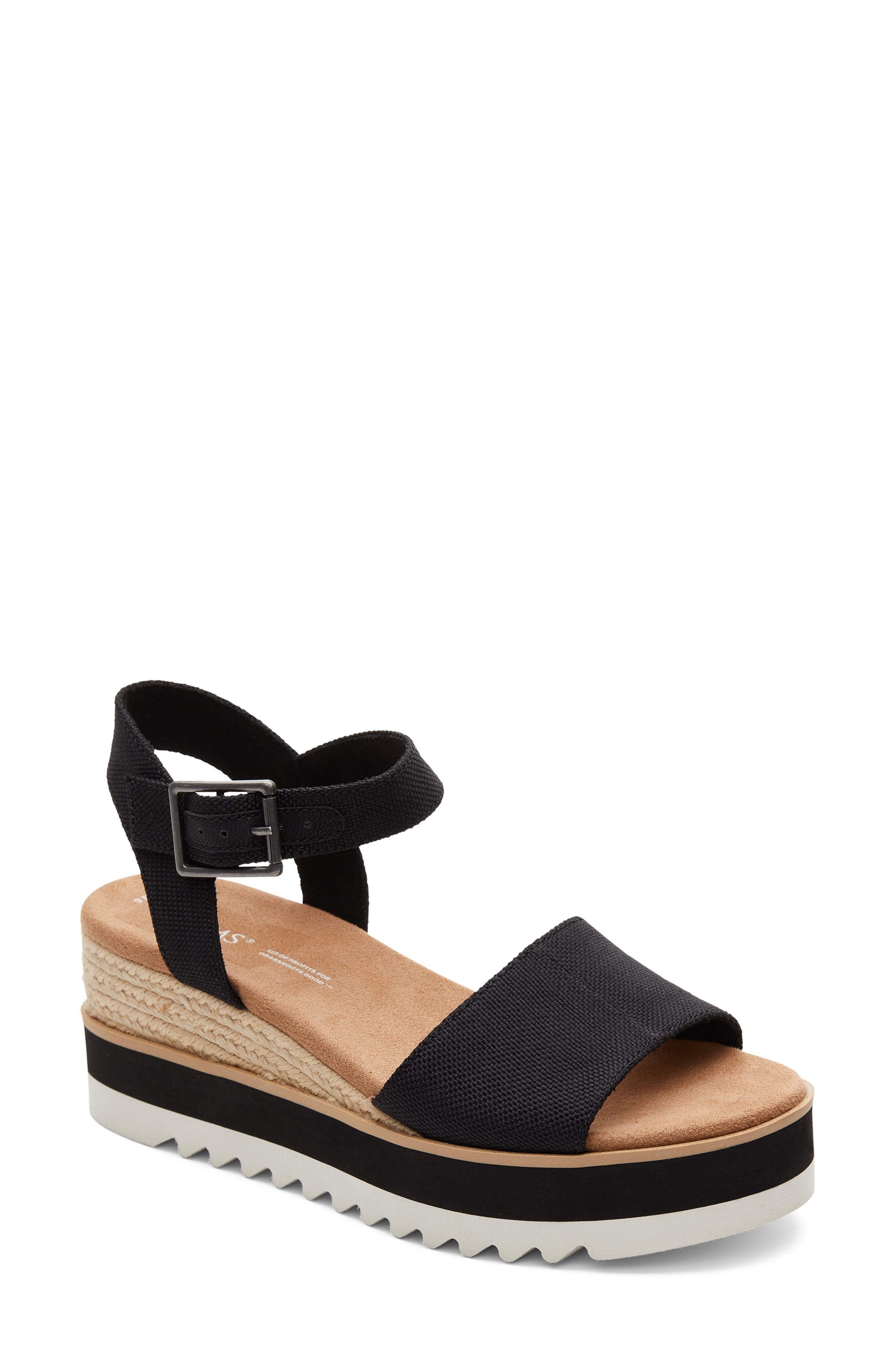 TOMS Diana Platform Wedge Sandal, Main, color, 
