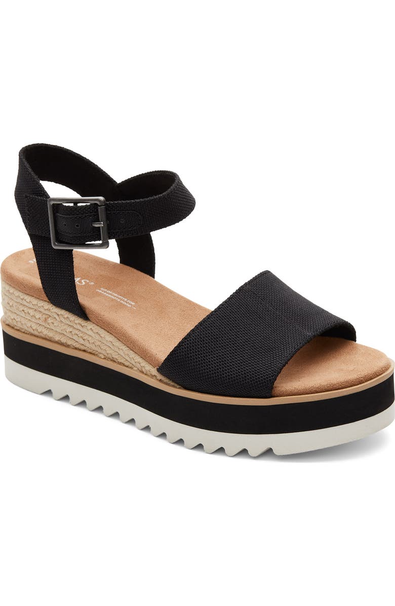 TOMS Diana Platform Wedge Sandal, Main, color,