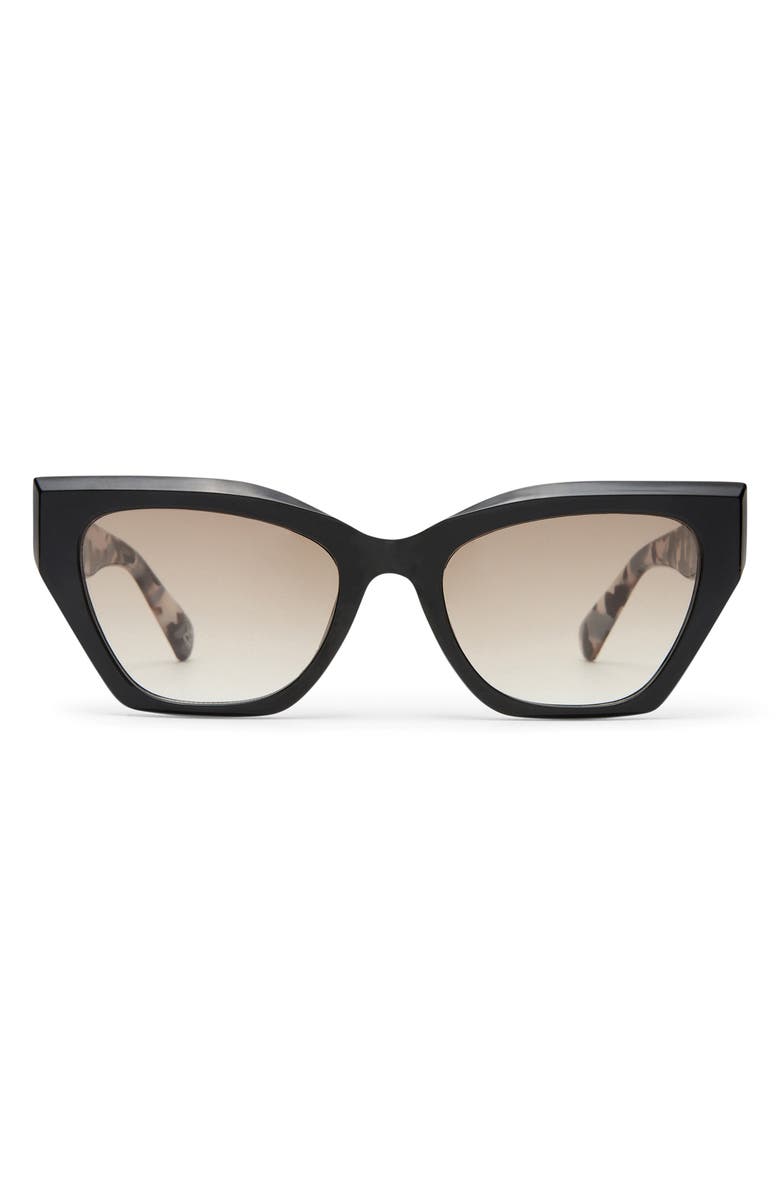 AIRE Persei 51mm Cat Eye Sunglasses, Main, color, Black / Charcoal Tort