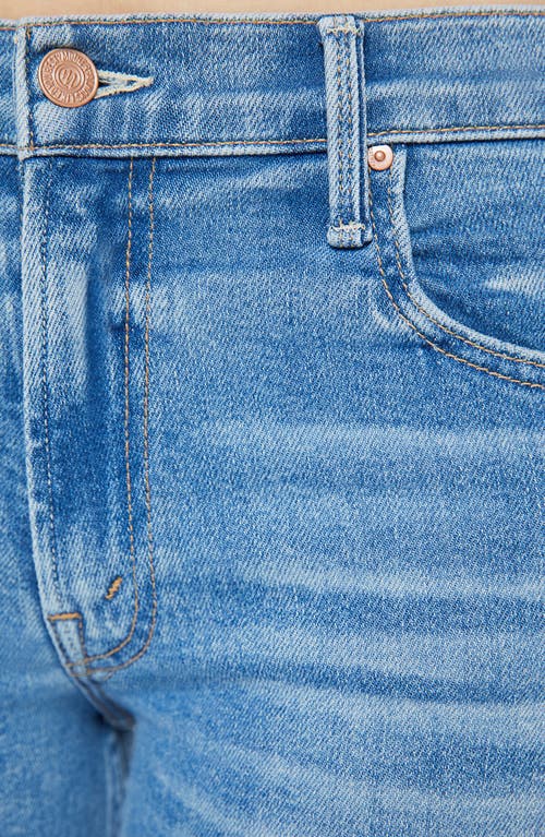 Mother The Bookie Sneak Bootcut Jeans In Blue