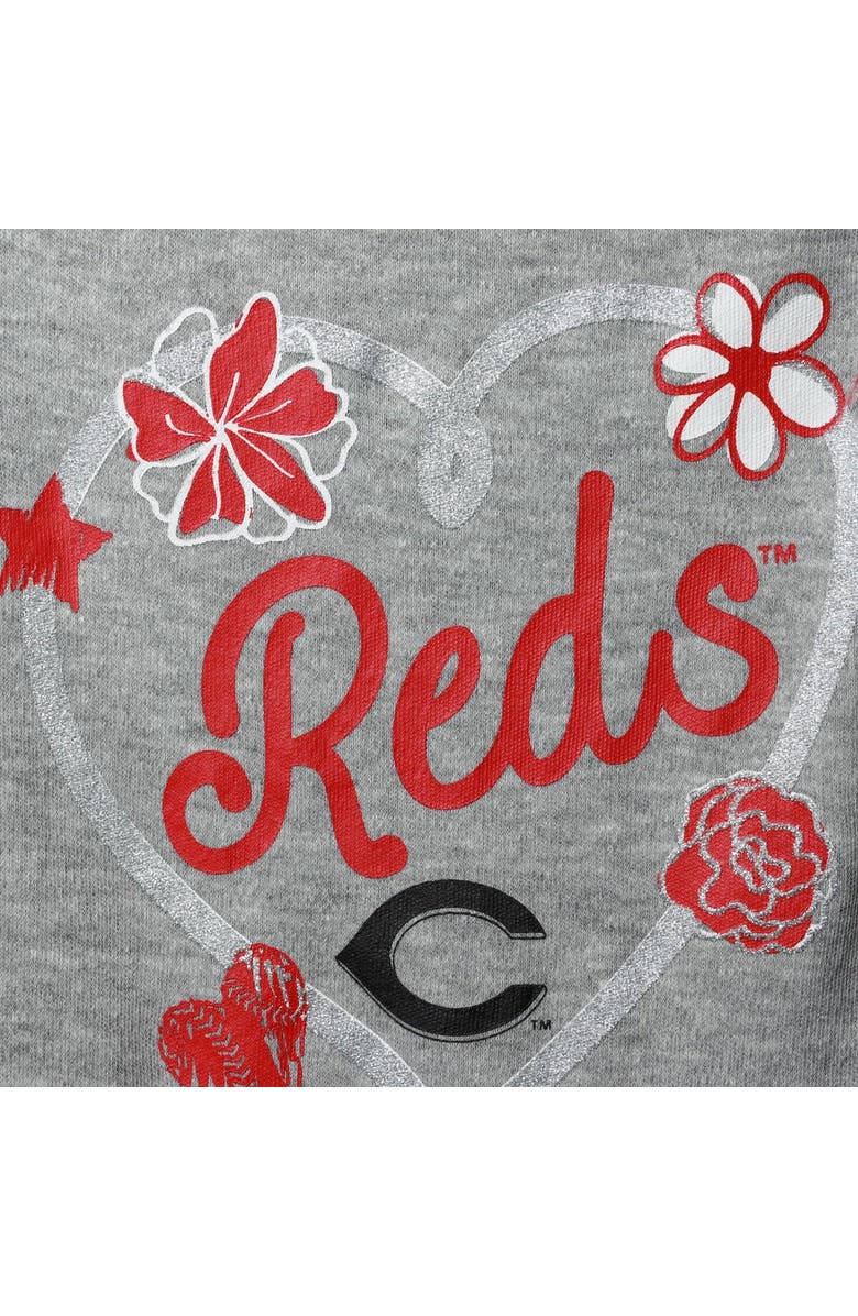 Outerstuff Infant White/Red/Gray Cincinnati Reds Batter Up 3-Pack Bodysuit Set, Alternate, color, White