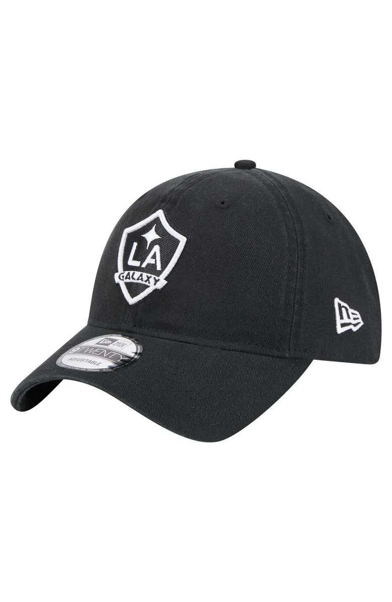 New Era Men's New Era  Black LA Galaxy 2025 Kickoff 9TWENTY Adjustable Hat, Main, color, 
