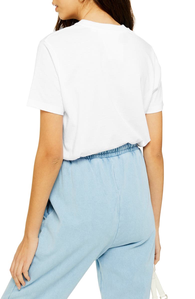 Topshop By Tee & Cake Sketch Girl Tee, Alternate, color, 