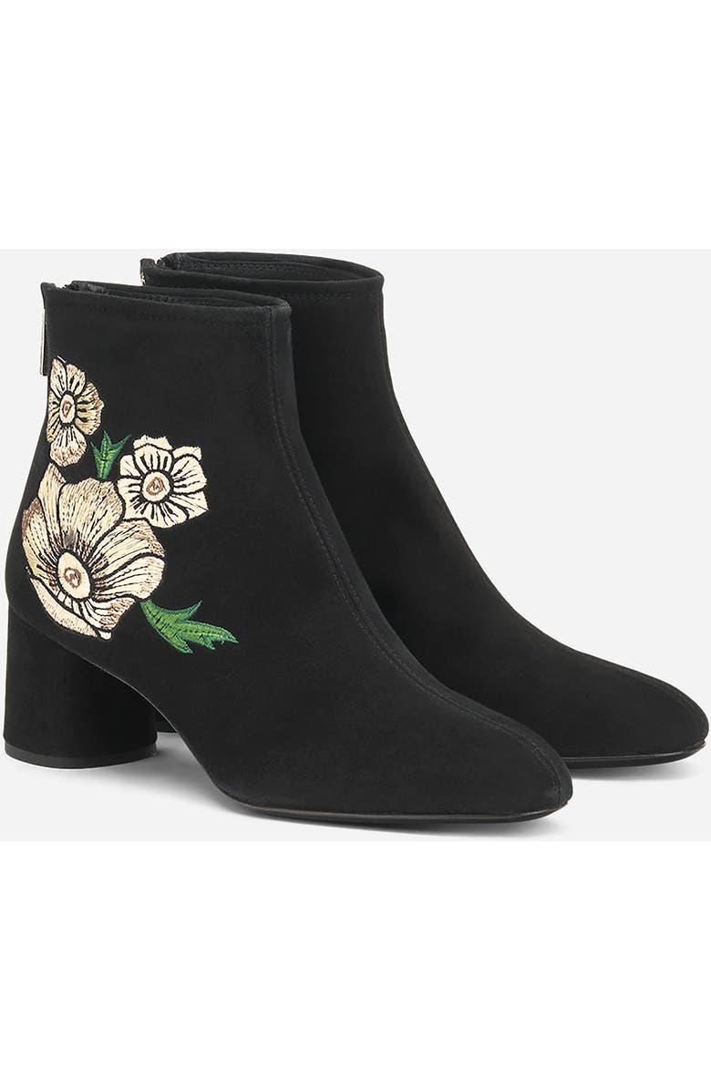 AGL OBU AGL X OBSERVED BY US Heeled Velour Bootie, Alternate, color, Black