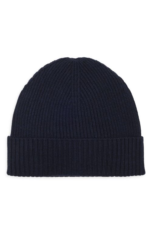 Nordstrom Merino Wool Cuff Beanie In Blue