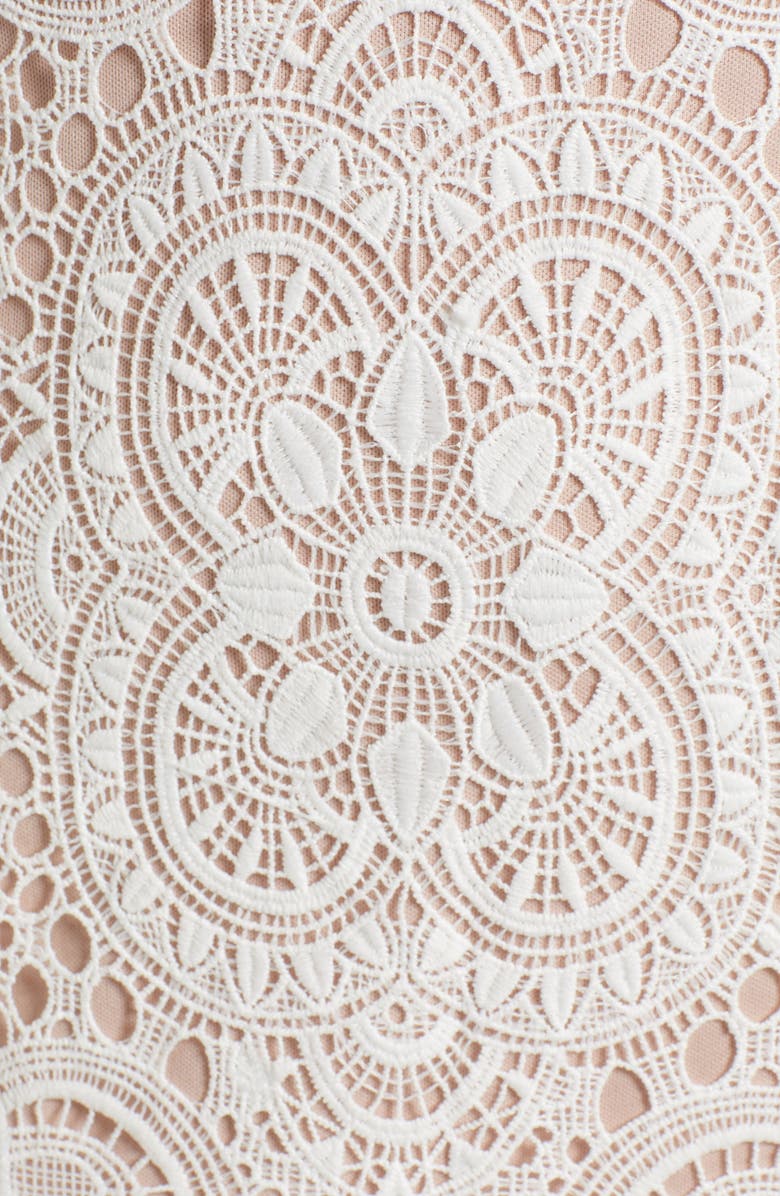 All in Favor Lace Sheath Dress, Alternate, color, 