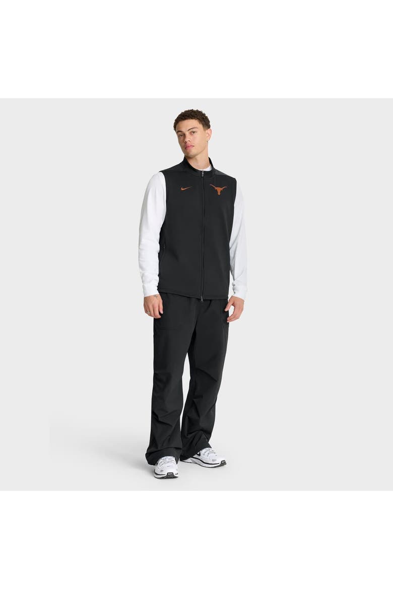 Men's Nike Black Texas Longhorns Primetime Victory Performance Full-Zip Vest, Alternate, color, Black