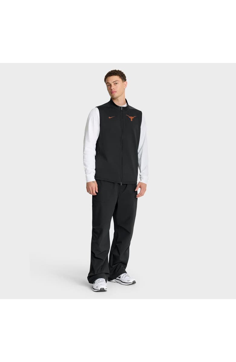 Nike Men's Nike Black Texas Longhorns Primetime Victory Performance Full-Zip Vest, Alternate, color, Black