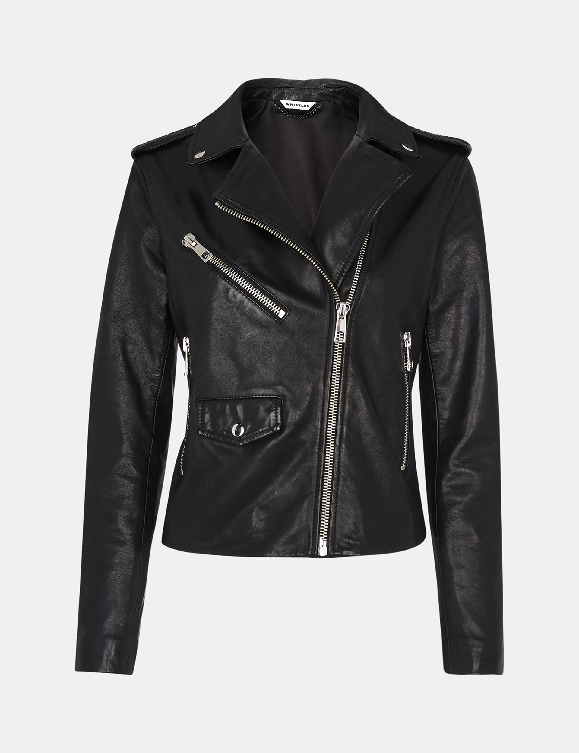 Agnes Pocket Leather Jacket - image 2