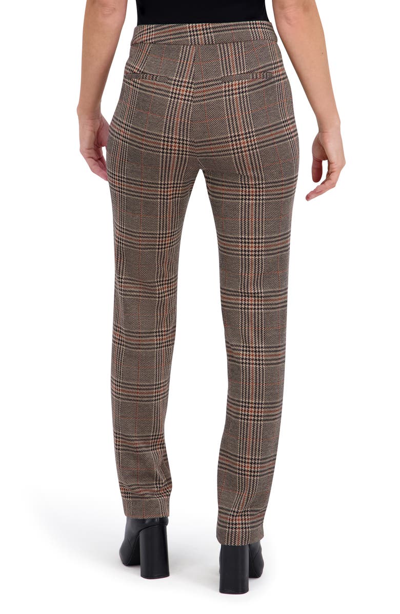 Ookie & Lala Plaid Trousers, Alternate, color, Camel/ Brown/ Black