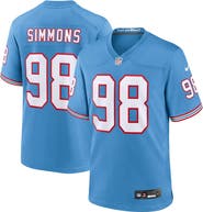 Nike Youth Nike Jeffery Simmons Light Blue Tennessee Titans Game Jersey