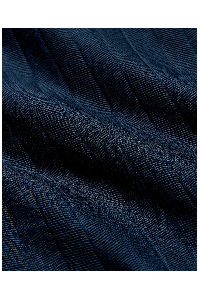 Herringbone Crewneck Long Sleeve T-Shirt, Alternate, color, CARBON BLUE