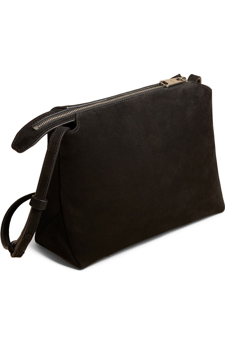 Khaite Medium Lina Suede Crossbody Bag, Alternate, color,