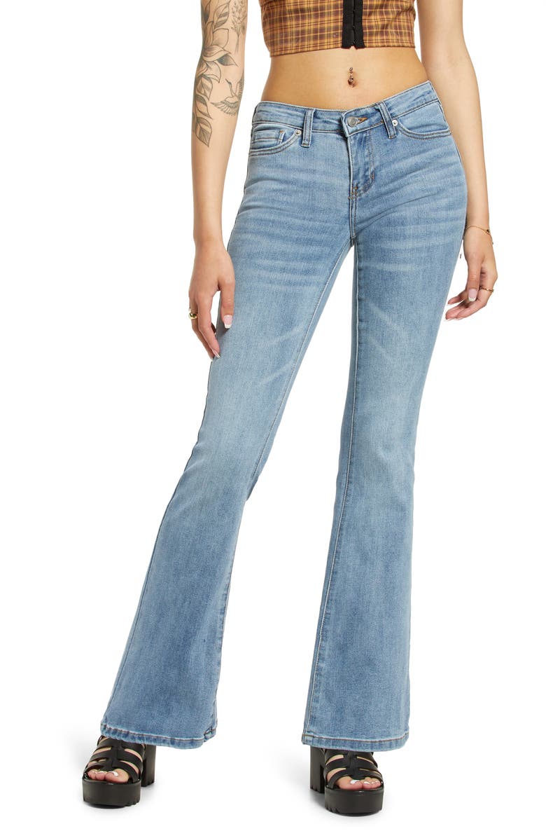 BP. Low Rise Flare Jeans, Main, color, 