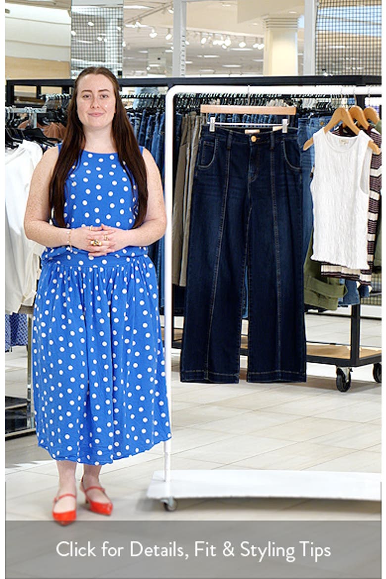 Meg Front Seam High Waist Ankle Wide Leg Jeans video