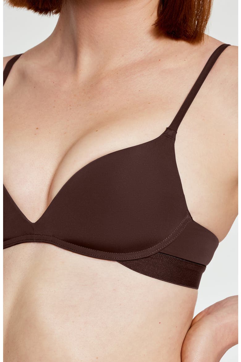 Zero-G Wirefree Lift Up Bra, Alternate, color, Espresso