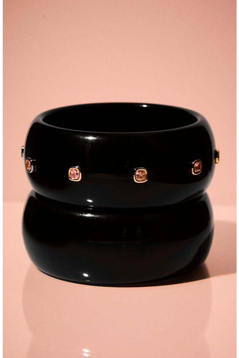 The St. Lucia Lucite Bangle, Alternate, color, GOLD