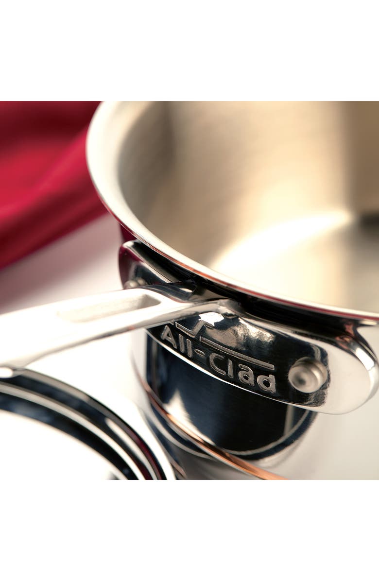 All-Clad Copper Core 5-Ply Bonded 3-Quart Sauce Pan with Lid, Alternate, color, Silver