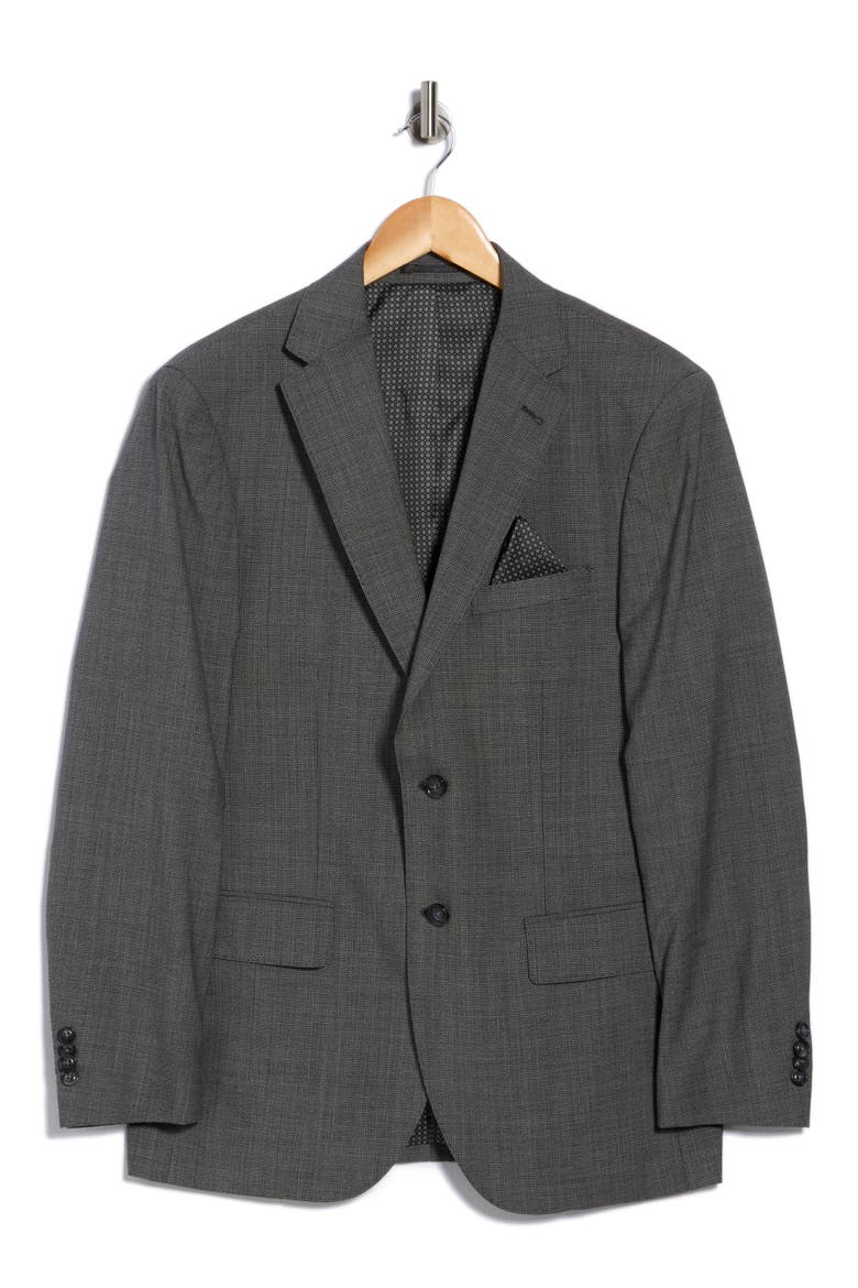 Slim Fit Stretch Knit Sport Coat, Main, color, GREY