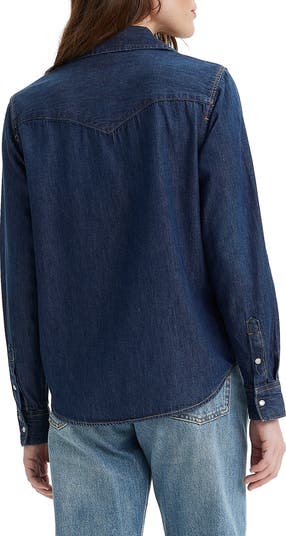 Denim Button-Up Shirt