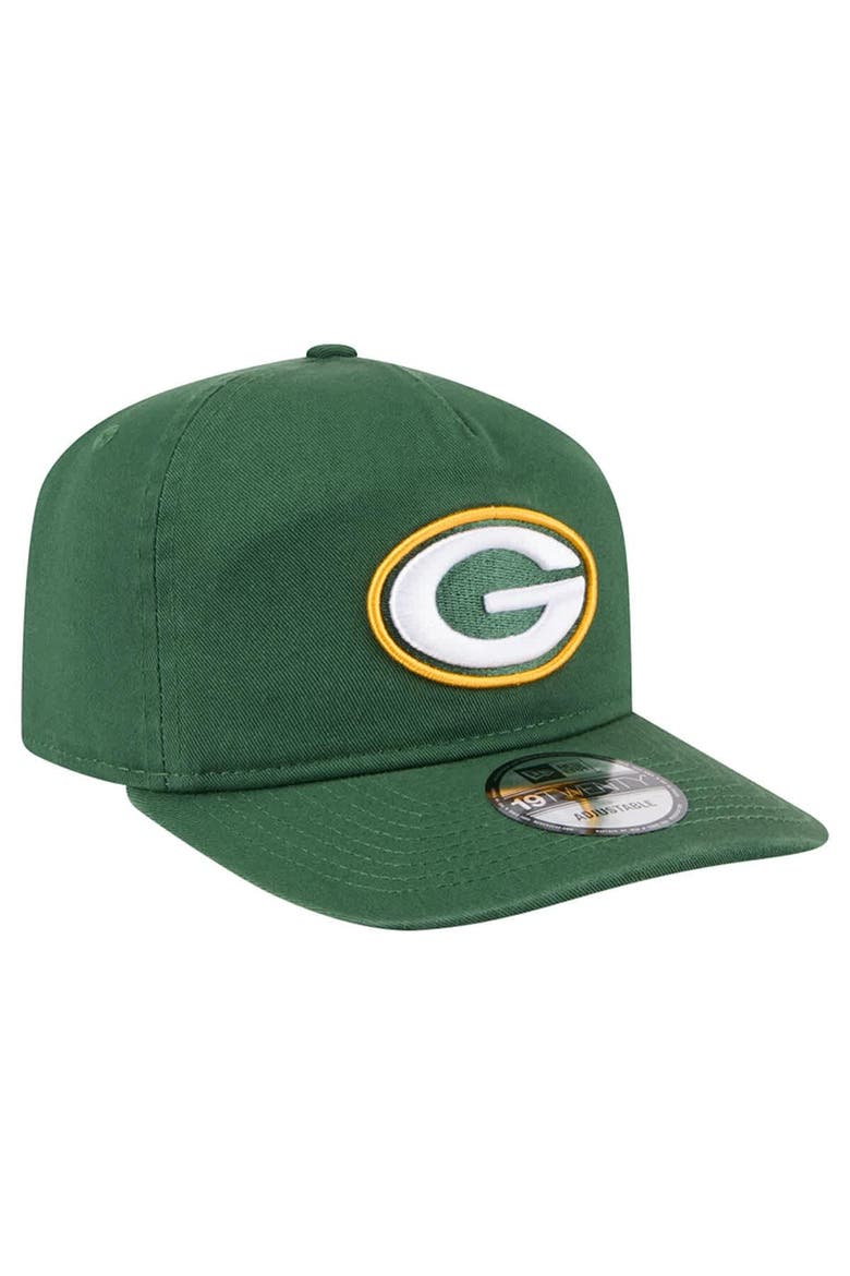 Men's New Era  Green Green Bay Packers Team 19TWENTY Adjustable Hat, Alternate, color, Green