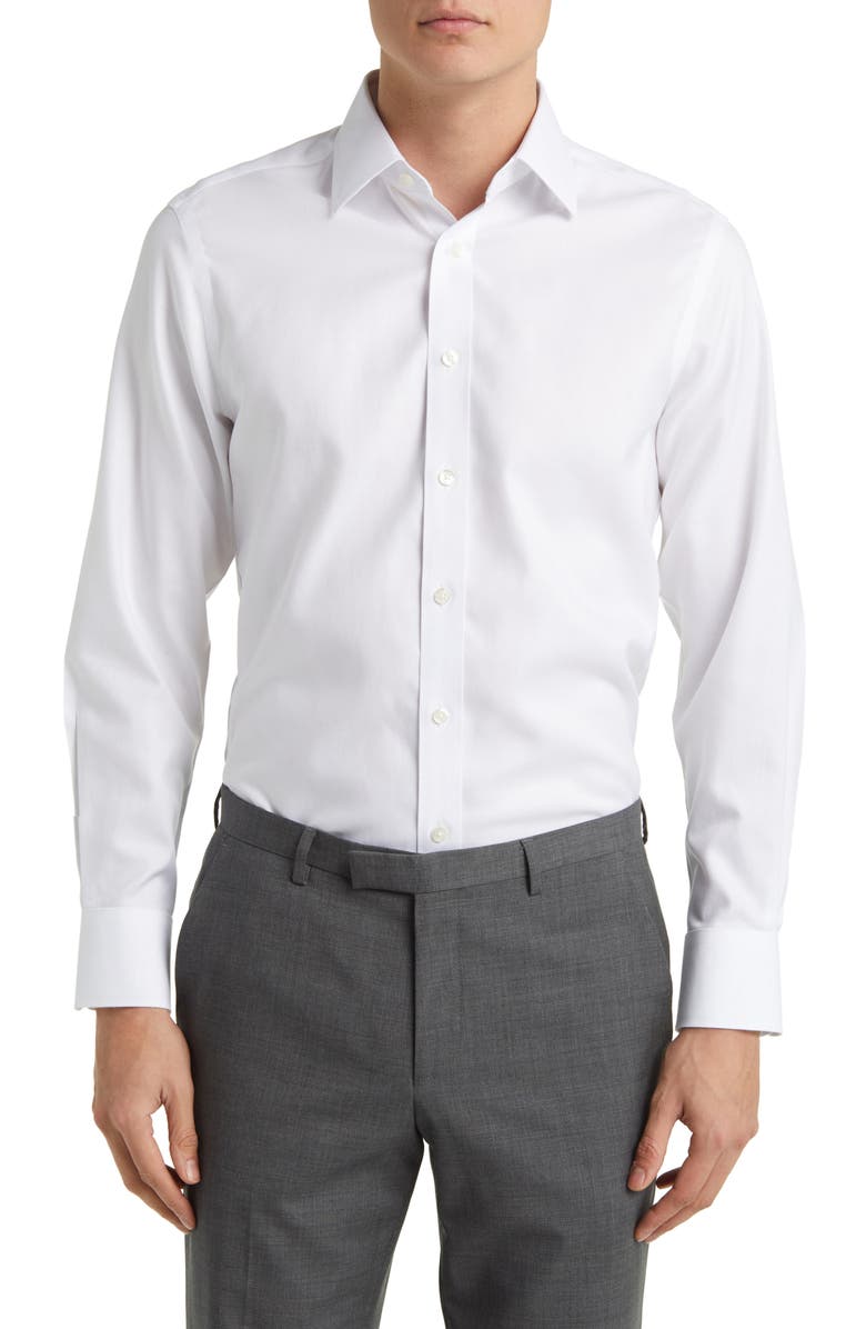 Charles Tyrwhitt Slim Fit Non-Iron Cotton Twill Dress Shirt, Main, color,