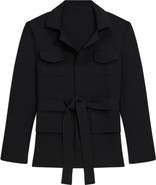 Theory Belted Knit Blazer