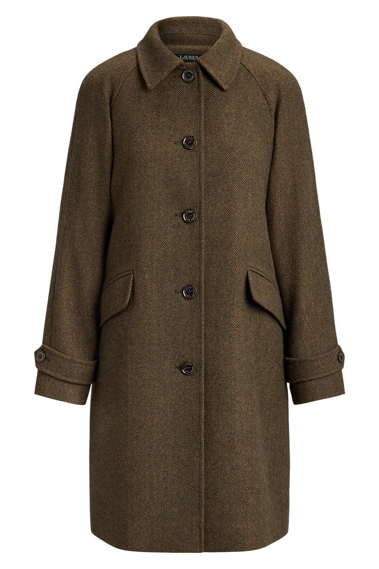 Single Breasted Coat, Alternate, color, LODEN BROWN