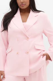 City Chic Holly Double Breasted Blazer