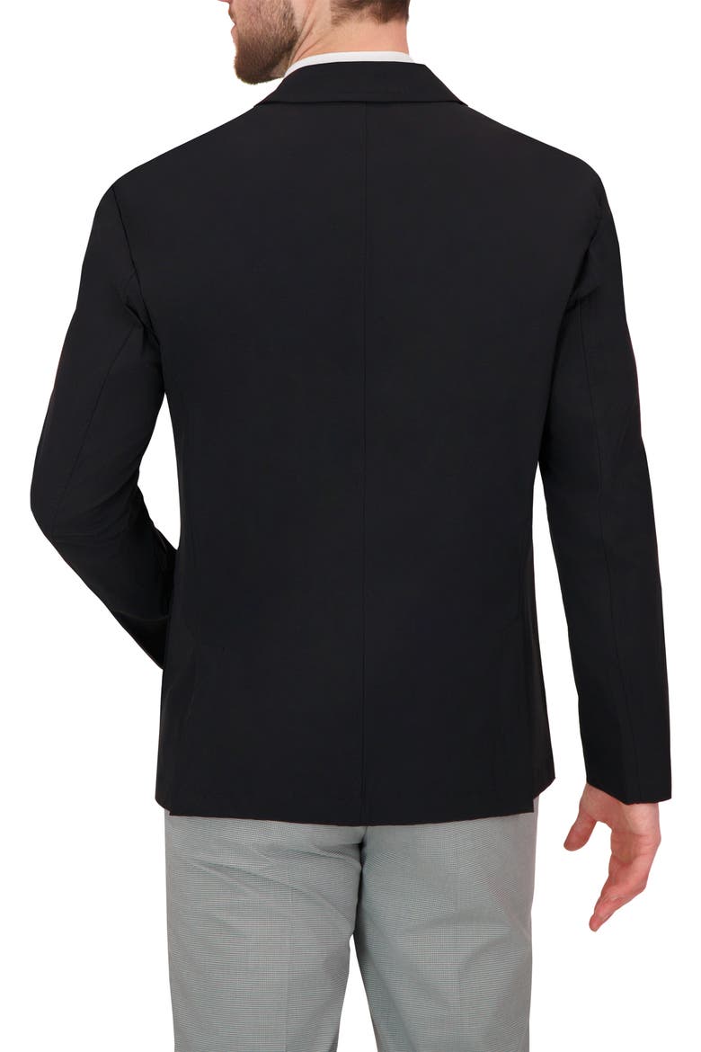 Packable Woven Tech Jacket, Alternate, color, BLACK