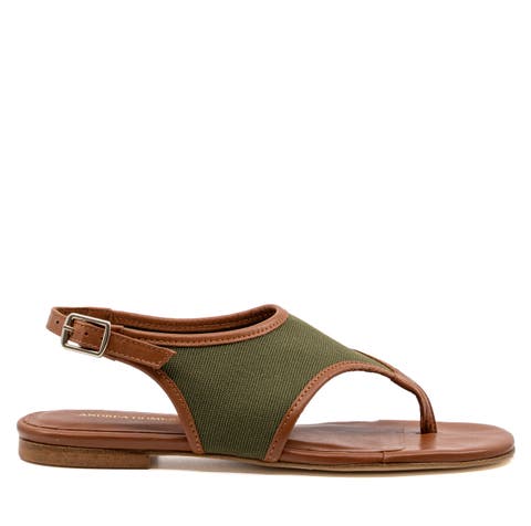 Dani  Canvas Flat Sandal