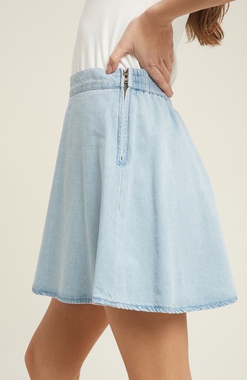 Wishlist French Terry Flare Skirt In Blue In Blue