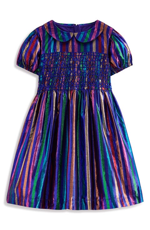 Kids' Stripe Metallic Party Dress (Toddler, Little Kid & Big Kid)
