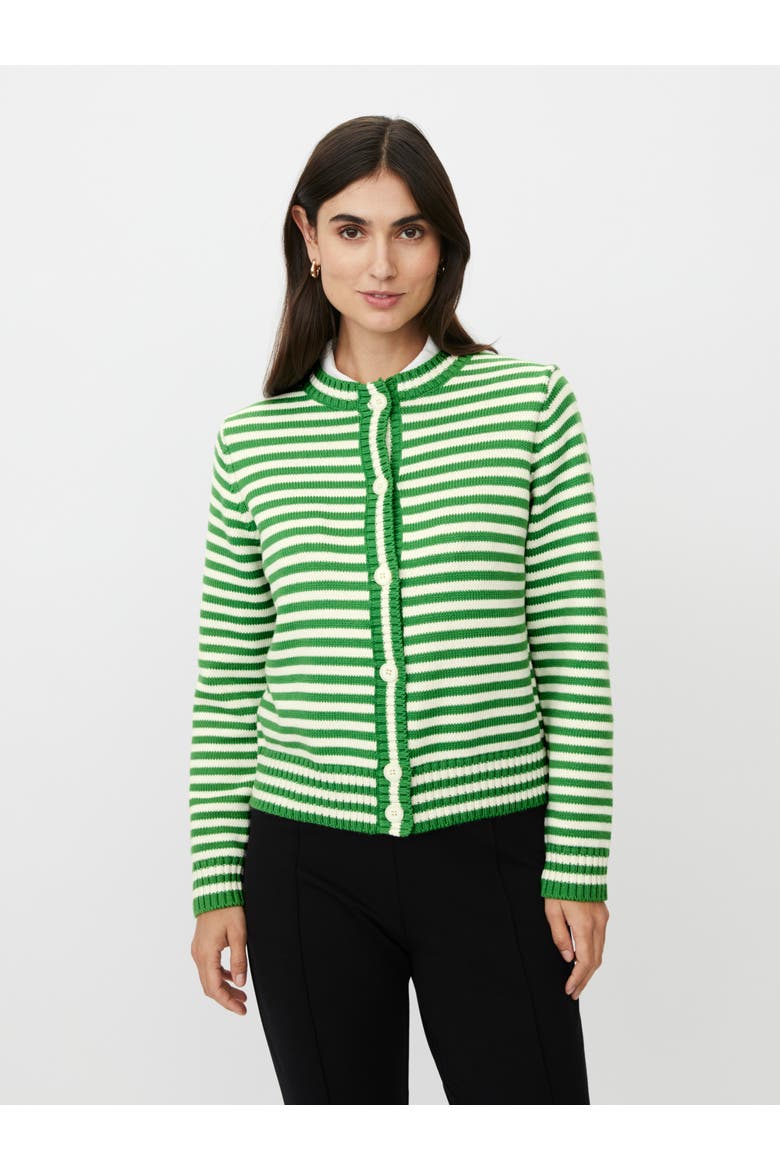 MaLucanja Striped Cardigan, Main, color, Mint Green