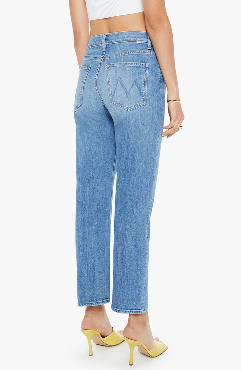 MOTHER The Ditcher Zip Crop Straight Leg Jeans, Alternate, color, 