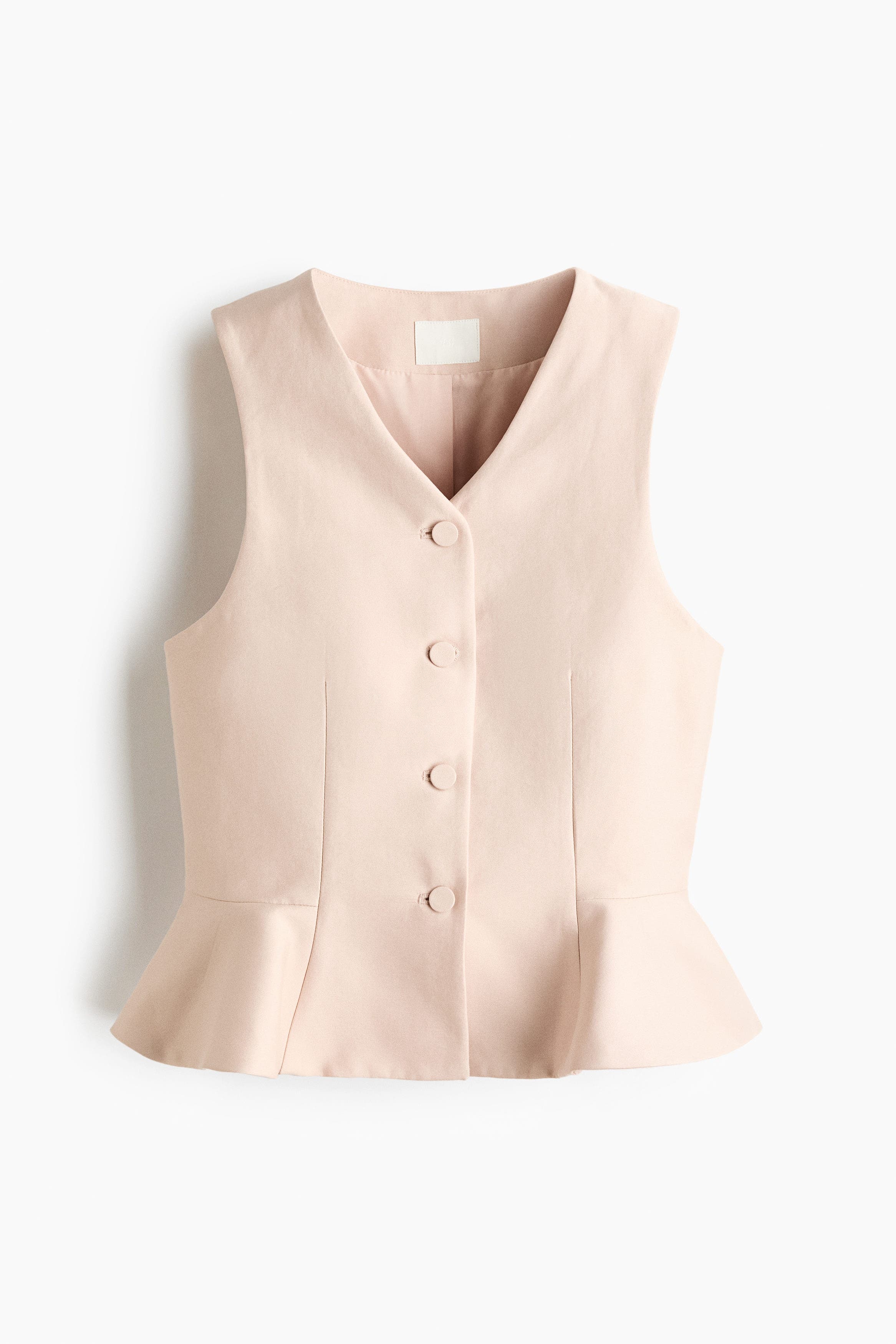 V-neck Peplum Waistcoat - image 5