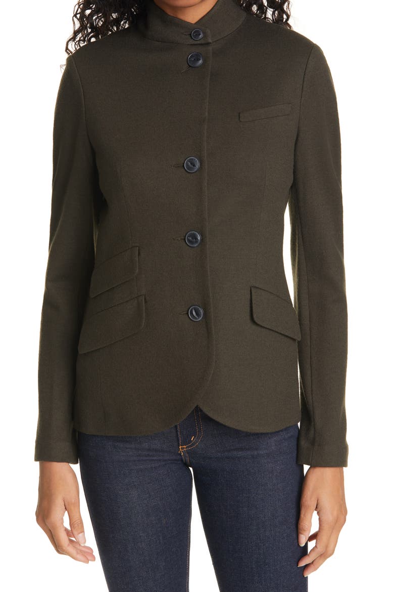 Slade Wool Blazer, Main, color, ARMYGRN