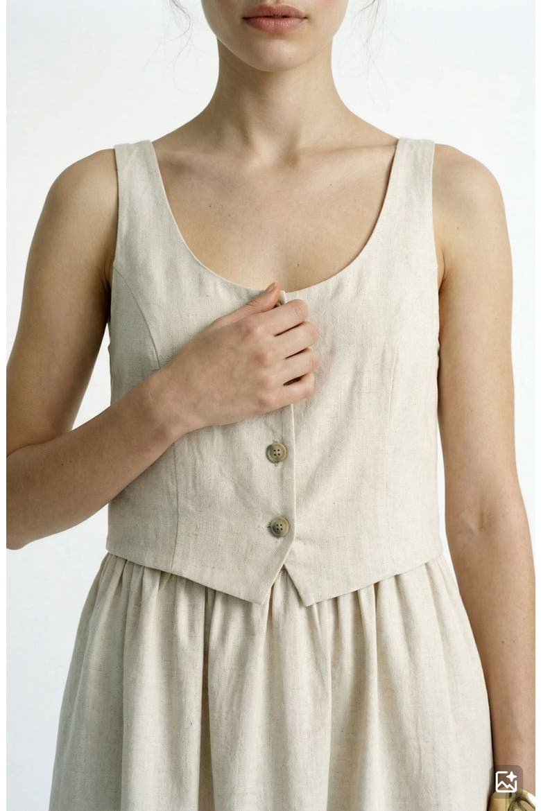 Sisse Sleeveless Dress, Alternate, color, OATMEAL DETAIL MELANGE