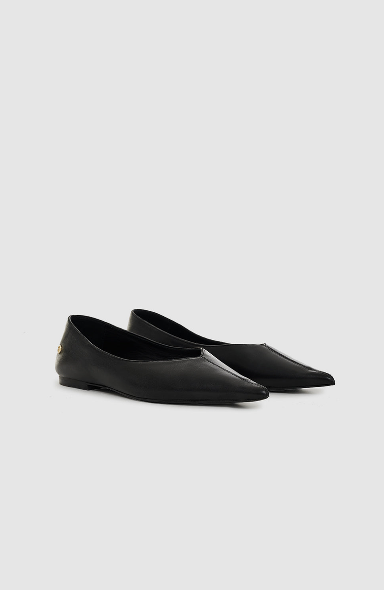 ANINE BING Hilda Ballerinas, Alternate, color, Black