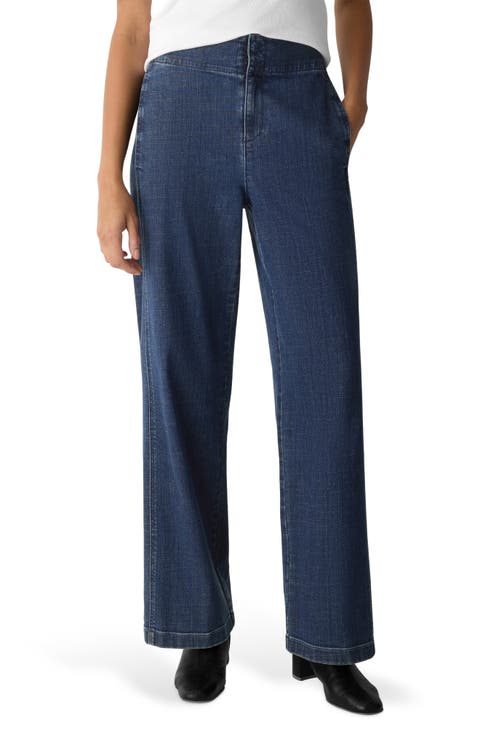 Wide Leg Denim Pants